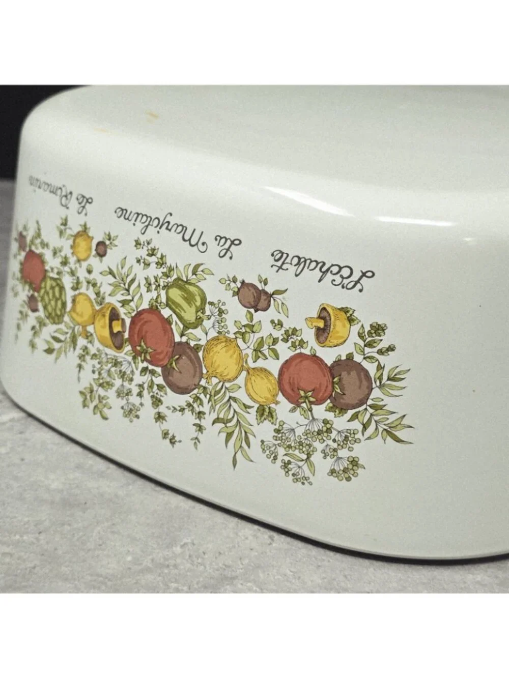 Big Bertha Corelle Spice Of Life 5 quart Baker *Great Vibrant Graphic (No DWD)